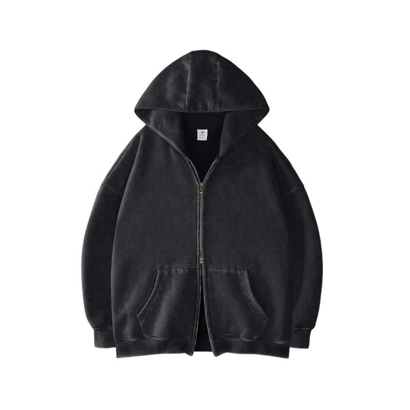 Unisex Oversized zip up hoodie
