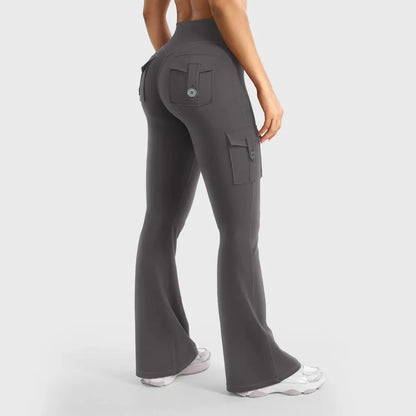 ❤️❤️Last Day Promotion🔥Women's Workout Flare Leggings with Pockets