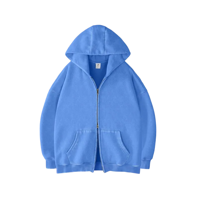 Unisex Oversized zip up hoodie