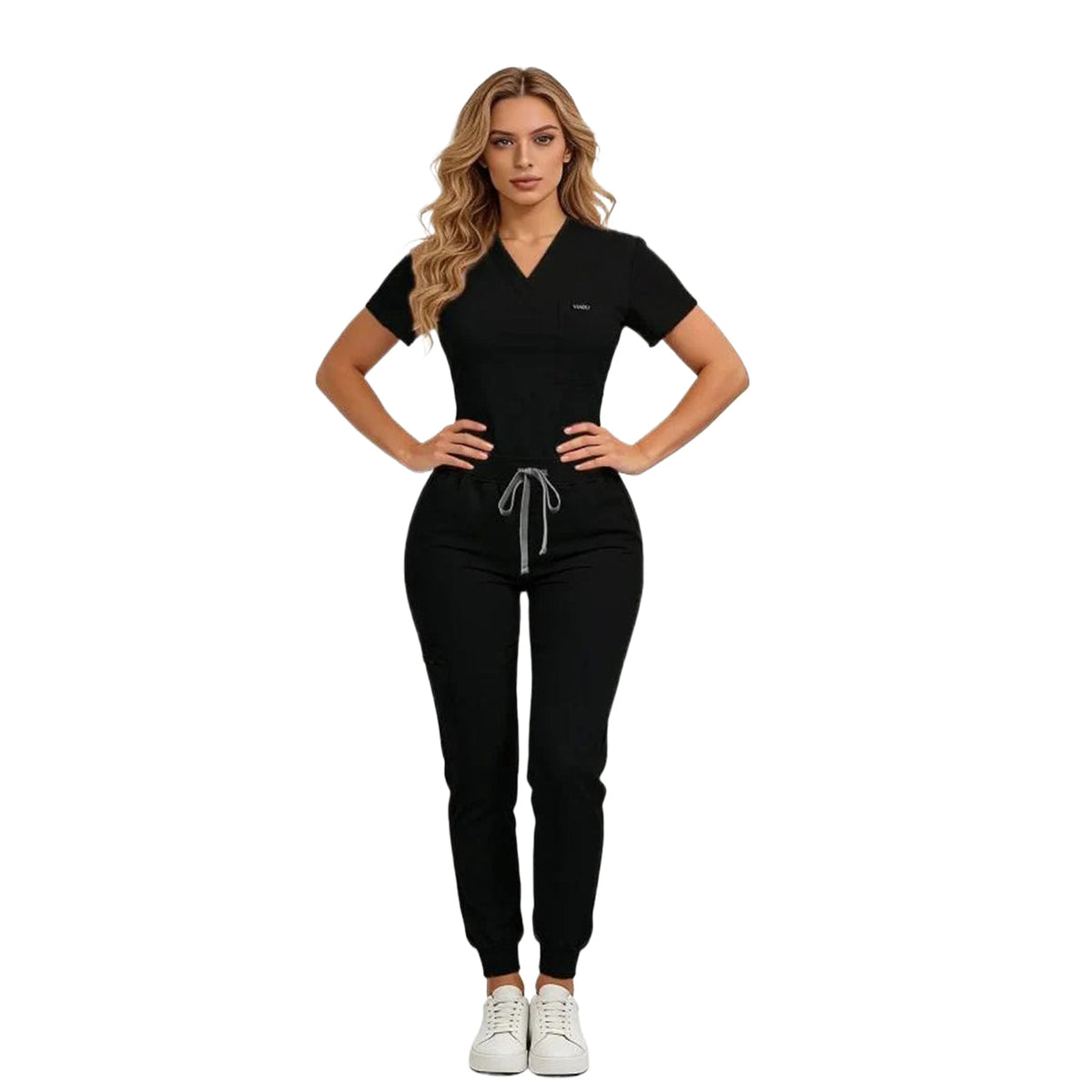 Last Day PromotionWomen's Daily Wear Two-Piece Outfit, Anti-Pilling Lightweight Breathable Multi-Pocket Top & Side Pocket Jogger Pants