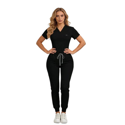 Last Day PromotionWomen's Daily Wear Two-Piece Outfit, Anti-Pilling Lightweight Breathable Multi-Pocket Top & Side Pocket Jogger Pants