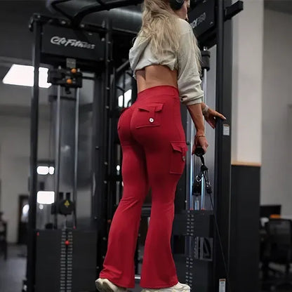 ❤️❤️Last Day Promotion🔥Women's Workout Flare Leggings with Pockets