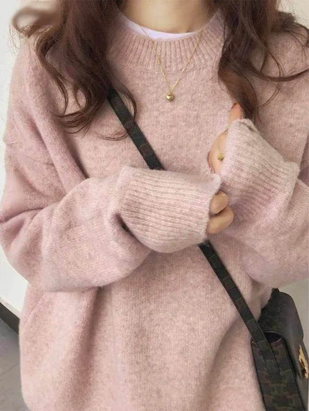 ✨Women's Solid Drop Shoulder Long Sleeve Basic Sweater🔥