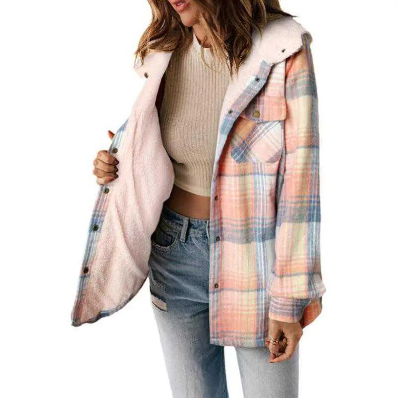 Women's plaid jacket
