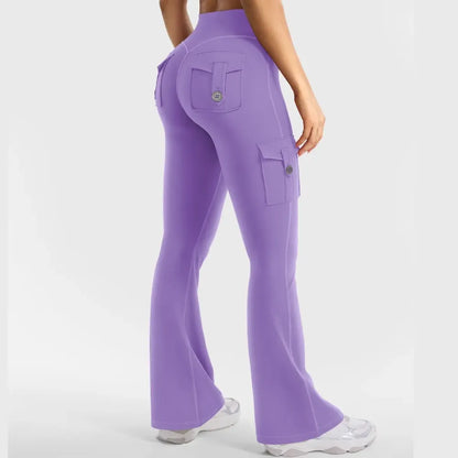 ❤️❤️Last Day Promotion🔥Women's Workout Flare Leggings with Pockets