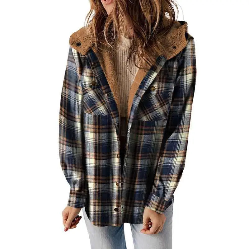 Women's plaid jacket