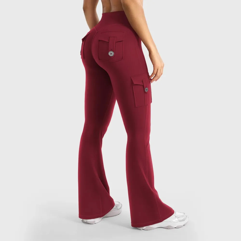 ❤️❤️Last Day Promotion🔥Women's Workout Flare Leggings with Pockets