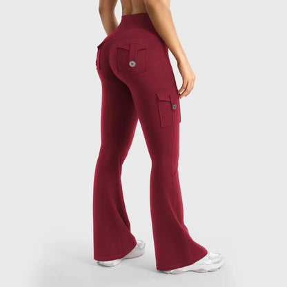 ❤️❤️Last Day Promotion🔥Women's Workout Flare Leggings with Pockets