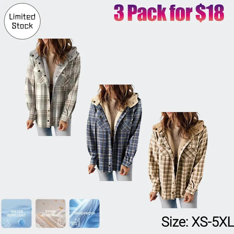 Women's plaid jacket