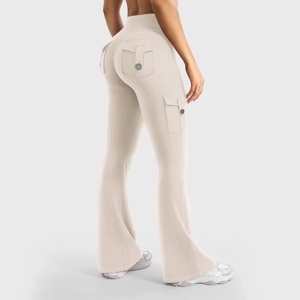 ❤️❤️Last Day Promotion🔥Women's Workout Flare Leggings with Pockets