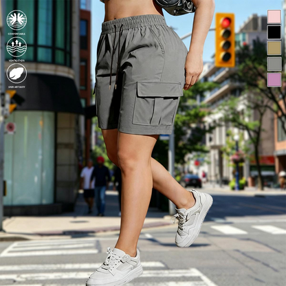 【LAST DAY SALE】 Women’s outdoor cargo shorts—multi-pocket design