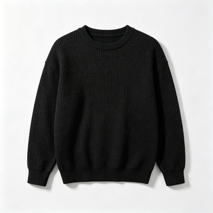 🔥 BESTSELLER | 8PCS $24.63 | Men's Waffle Knit Crewneck Sweater