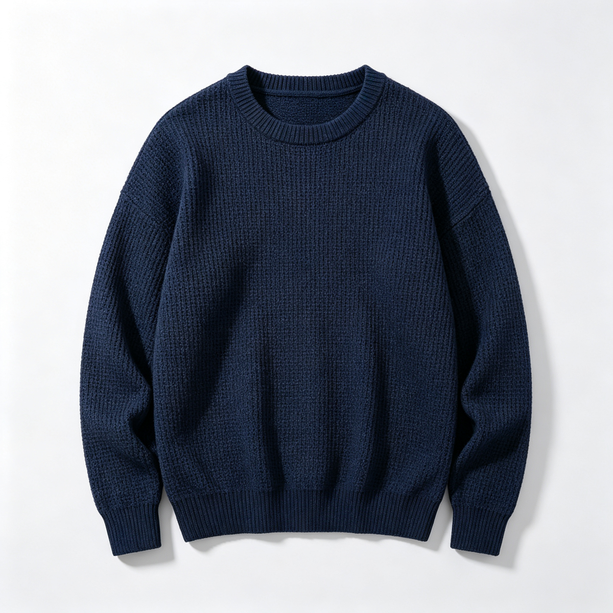 🔥 BESTSELLER | 8PCS $24.63 | Men's Waffle Knit Crewneck Sweater