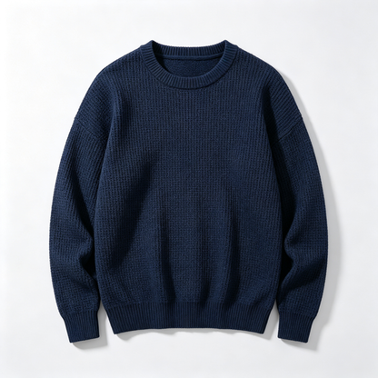 🔥 BESTSELLER | 8PCS $24.63 | Men's Waffle Knit Crewneck Sweater