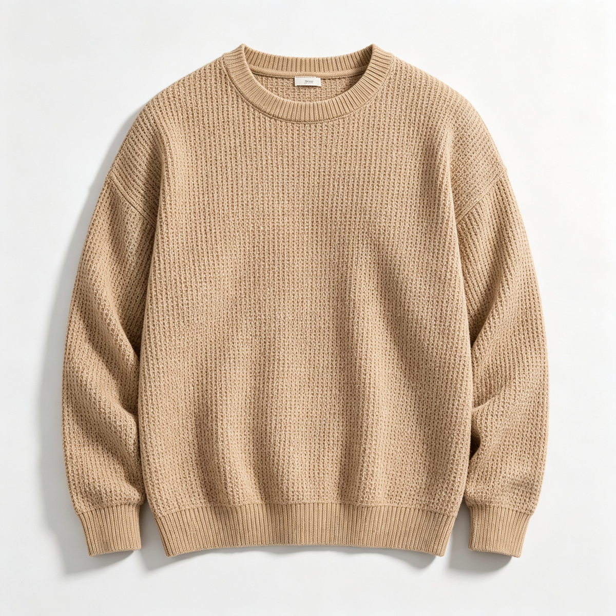 🔥 BESTSELLER | 8PCS $24.63 | Men's Waffle Knit Crewneck Sweater