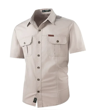 Men's work shirt short sleeve
